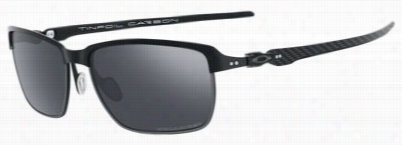 Oakley Tinfoil Carbon Polarized Sunglasses  Satin Black/black Mirrr