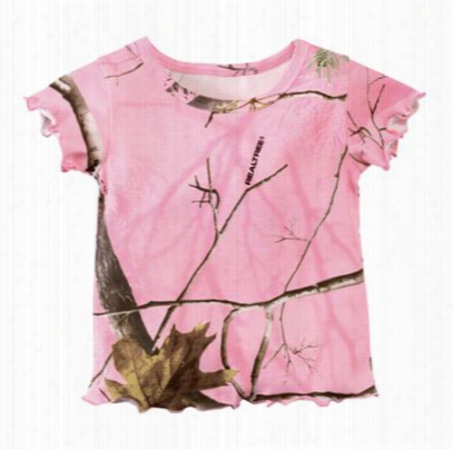 Pink Camo T-shirt For Babies Or Toddler Girls  -realtree Apc Pink - 3 Months