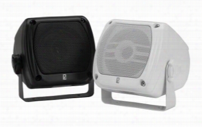 Poly-planar Subcompact Marine Box Speakers - Ma-840 - White