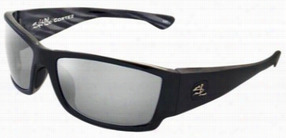 Salt Life Cortez Oplarized Sunglasses - Gloss Black+granite/smoke