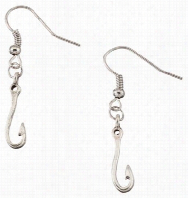 Silvertone Fish'n Chic Earrings