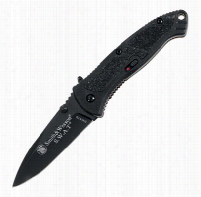 Smmith And Wesson S.w.a.t. Folding Blade Tactical Knife - Black