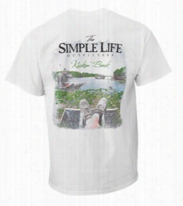 The Simple Life Outfitters Air Boat T-shirt For Men - Short Sleve - White - S