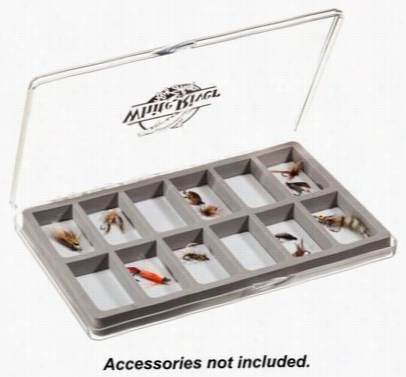 White River Fly Shop Riseform Extra  Arge Clear Lfg Box - Foam Compartment-magnetic