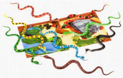 Wild Republic Nature Tube Of Snake Figurines Wit Playmat