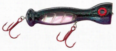 Williamson Lures Jet Popper Topwater Lures - 5-14" - Black Purple