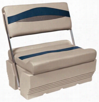 Wise Premier Series Pontoon F Urniture - Flip-flop Seat - Mocha Java/punch/midnight/rok Sallt