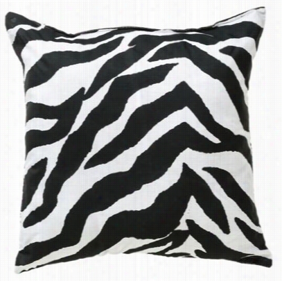 Zebra Lack/white Bedding Collection - Square Pillow