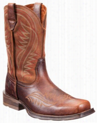 Ariat Rambler Revival Western Boots For Men - Plank Brown - 12m