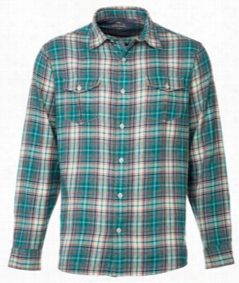 Bob Timberlake Jaspe Short-sleeve Plaid Shirt For Men - Green Slate - L