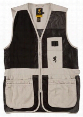 Browning Trapper Creek Mesh Shooting Vest - Sand/black - L