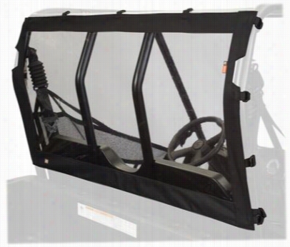 Classic Accessories Qua D Gearing Utv Rear Windshield - Black/cleea R- Polaris Range Mid Size