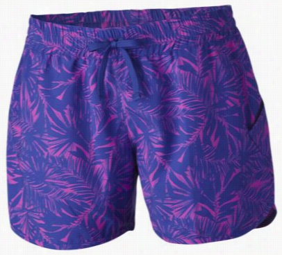 Columbia Cool Coast Shorts For Ladies - Light Grape Print - Xs