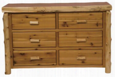 Fires1del Odge Furniture Cedar Log Rate Above Par 6 Draer Dresser - Cedar