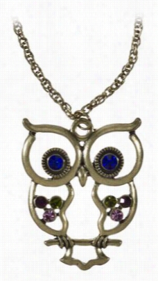 Jeweled Owl Neclkace