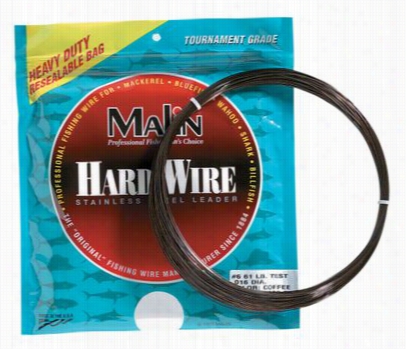 Malin Spotless Steeel Leader Wire - 1/4 Lb. Spool - 40 Lb. Test - #4