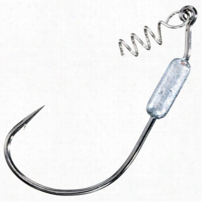 Mustad Power Lock Plus Ultrapoint Weighted Hooks - Bl Ack Nickel - 1/16 Oz. - #4/0 - 3 Pack