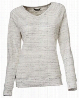 Natural Reflections Space Dye Waffle Top For Ladies - Gray - 1x