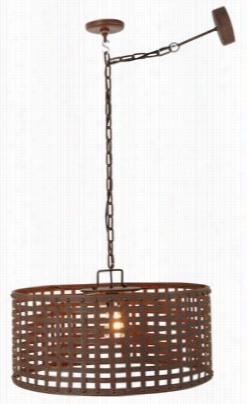 Park Hill Collection Woven Metal Pendant Light