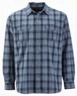 Redhead Castmaster Plaid Long Sleeve Shirt For Men - Indigo/navyy -2xl