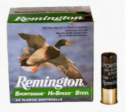 Remington Sportsman Hi-speed Steel Shotshells - 12 Gauge - Bb Shot - 1400 Fps - 1-l/4 Oz. - 25 Rounds