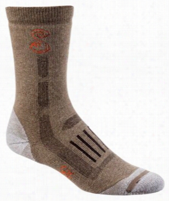 She Exterior Pro Team Trekker Socks With Scent Control For Ladies - Brown/silver - L