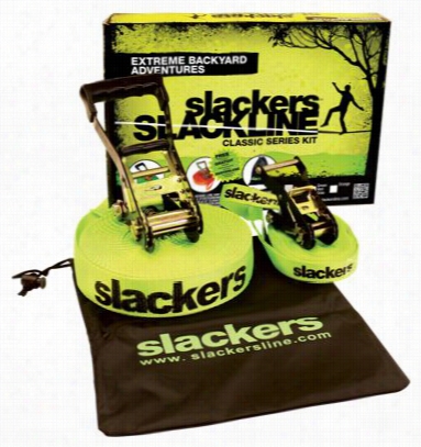 Slackers Slackline 50 'classic Series Kit - Green