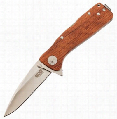 Sog Twitch Xl  Wood Handle Knife
