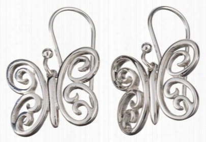 Sterling Silver B Utterfly Earrings