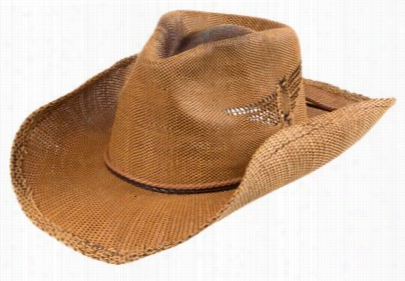 Sun 'n' Sand Accessories Hampton Straw Cowboy Hat For Ladies - Tan