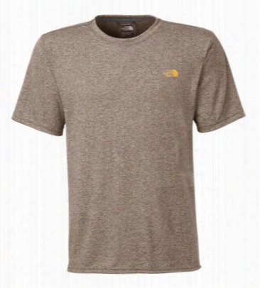 The North Face Reaxion Amp T-shirt For Men - Weimaraner Brown Heather/citr Us - L