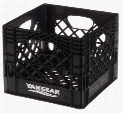 Yak Gear Kayak Fihsing Milk Crate - Black