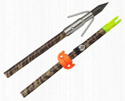 1504201606 -muzzy Fishbone Boowfishing Arrow With Stainless Steel Point - Gar Point