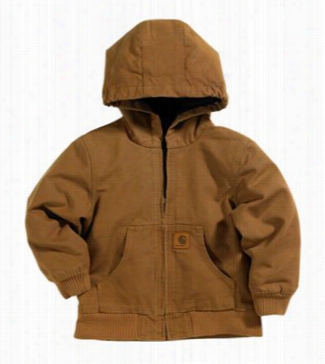 Carhartt Active Jacket For Boys - Carhartt Brown - Xxss