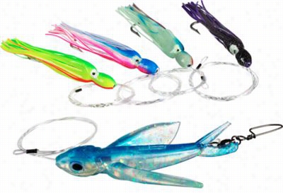 Carrolina Lures Inline Yumm Ee Bird Rigged Trolling Lur Echaase Lure Kit - Bllue/crystal