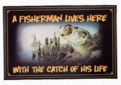 Catch Of His Life Ewlcome Mat