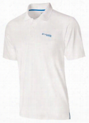 Columbia Low Drag Polo Shirt For Men - White - L