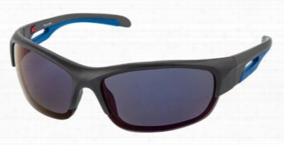 Extreme Optiks Fuzion  Polarized Sunglasses - Grey/smoke Blue Mirror