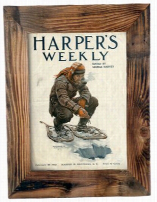 Harper's Ewekly Framed Canvas Print - 18' X 22'