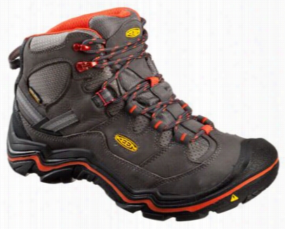 Keen Durand Id Wpwaterproof Hiking Boots For Men - Magnet/red Clay - 10