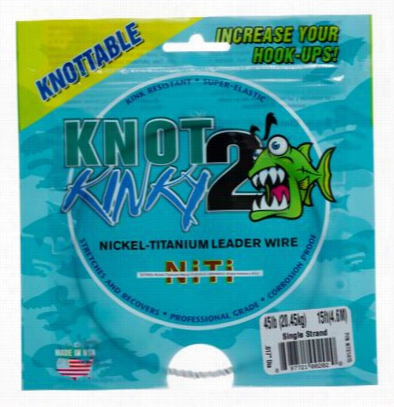 Knot2  Kinky Nickel-titanium Leader Wire - 45 Lbs. -.017'