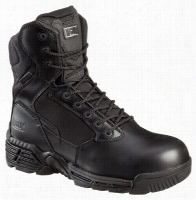 Magnum Steaoth Force 8.0 Waterproof Side Zip Safety Toe Tactical Boots For Men - Black -10m