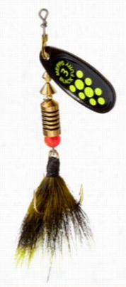 Mepps Black Fury Spinnerbait -c Hartreuse Dot - 1/12oz.