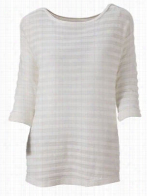 Natural Reglections  Striped Sweater Because Of Ladies - Snow White - L