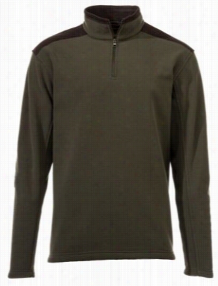 Redhead Marled Flesce 1/4-zip Pullover For Men - Oliive - 2xl