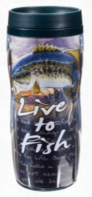 Refletive Art Live To Fishtravel Mug