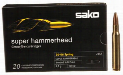 Sako Super Hammerhead Centerfire Rifle Ammo - .038 Winchester - 150 Grain