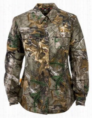 She  Outdoor Utility Shirt For Ladies - Long Sleeve - Realtree Xtra - L