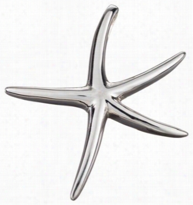 Smooth Sterling Silver Starfish Glide Pendant
