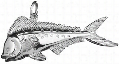 Sterling Silver Mahi Mahi Dolphin Pendant